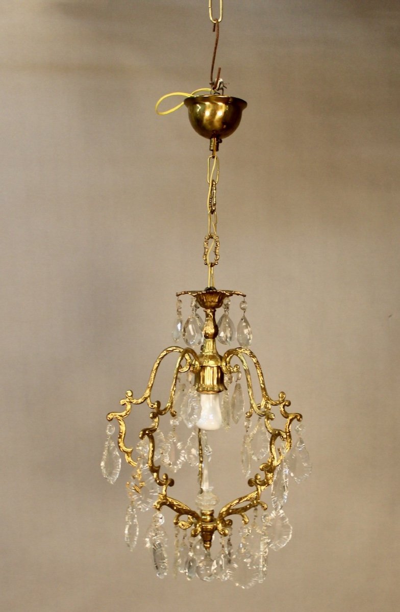 Bronze Chandelier And Tassels Small Model-photo-4