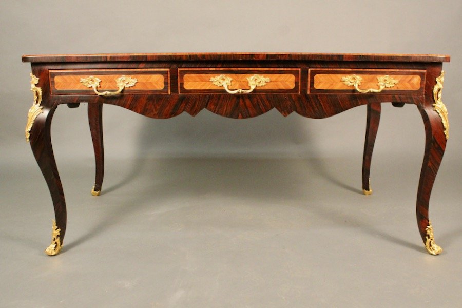 Bureau Plat De Style Louis XV -photo-2