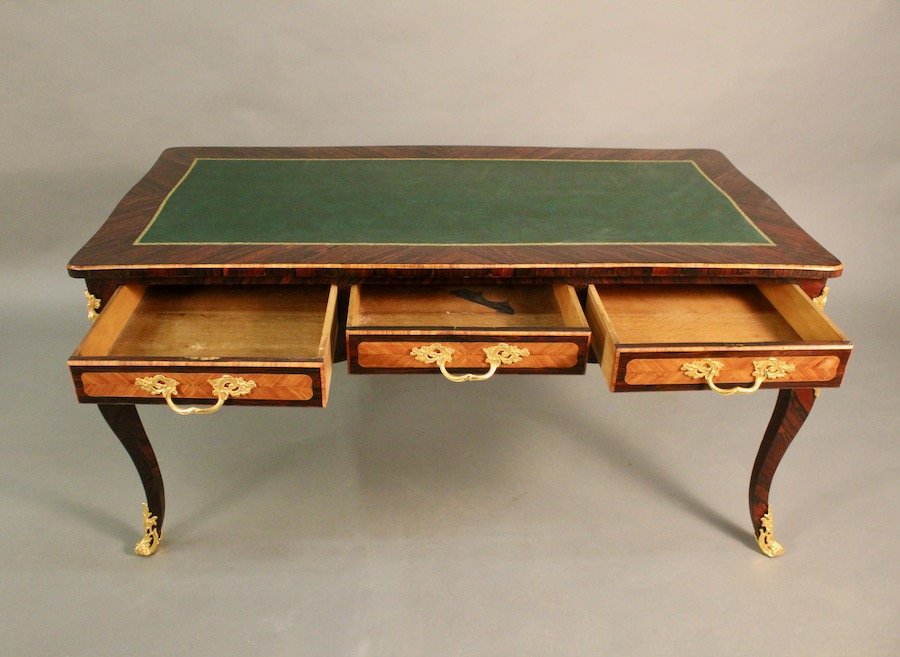 Bureau Plat De Style Louis XV -photo-4