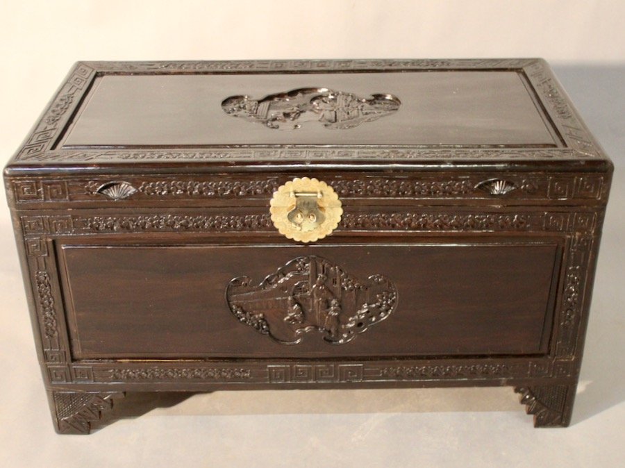 Chinese Camphor Tree Wedding Chest-photo-2