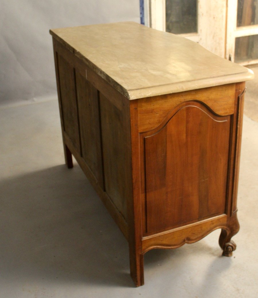 Curved Commode Top Pierre De Bourgogne Louis XV Style-photo-6