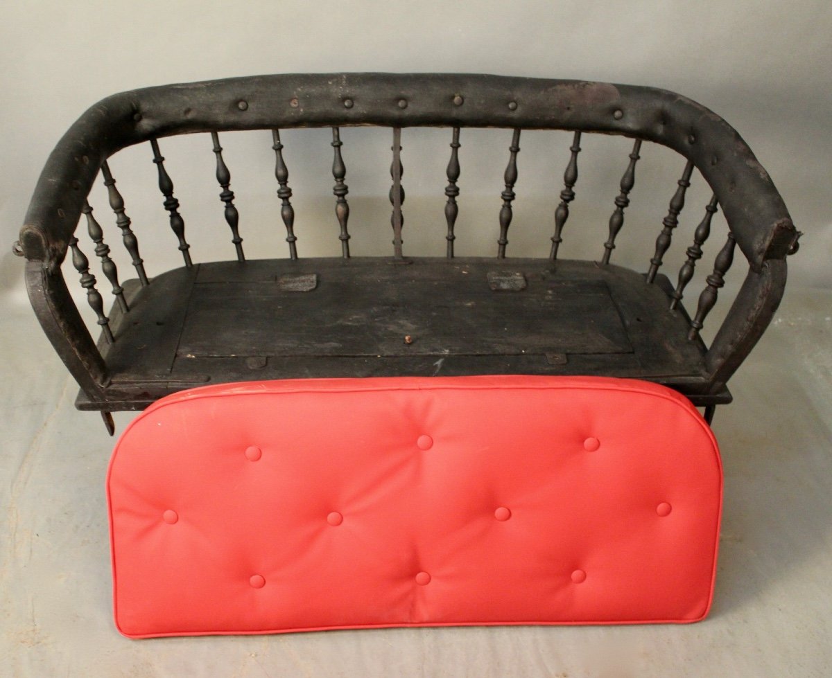 Napoleon III Carriage Seat Mounted In Bench-photo-4