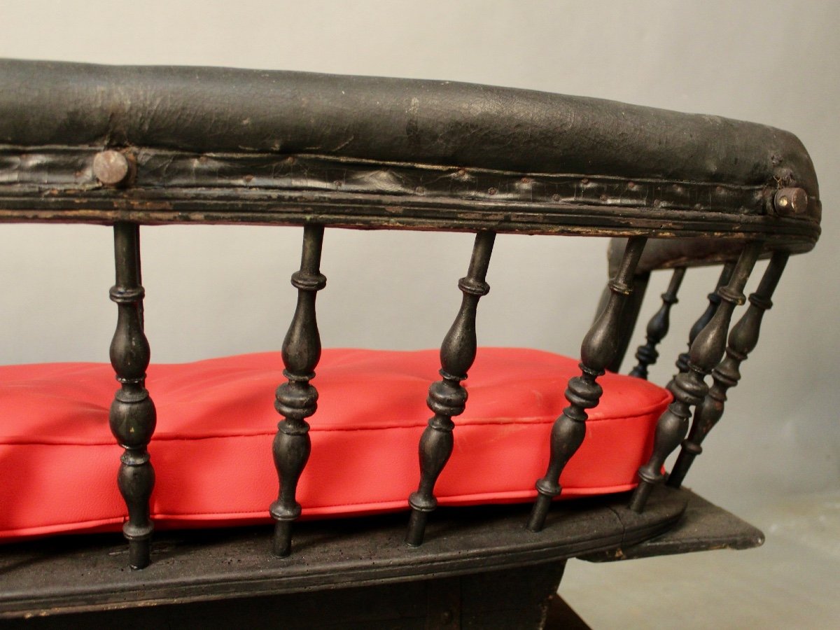 Napoleon III Carriage Seat Mounted In Bench-photo-3