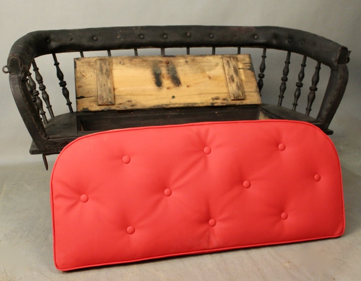 Napoleon III Carriage Seat Mounted In Bench-photo-4