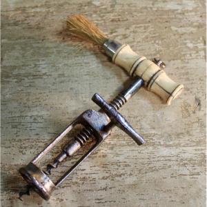 Double Mechanism Corkscrew Ivory Handle