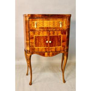 Bedside Or Sauteuse In Rosewood Marquetry 