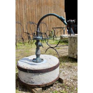 Old Swan Neck Faucet On Stone