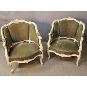 Pair Of Louis XV Style Basket Armchairs