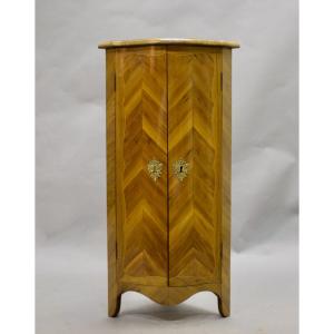 Small Inlaid Corner Cabinet 