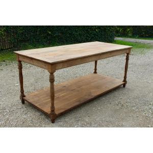 Table De Drapier En Chêne XIXème 