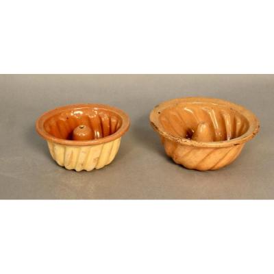 Kouglof Molds In Glazed Terracotta