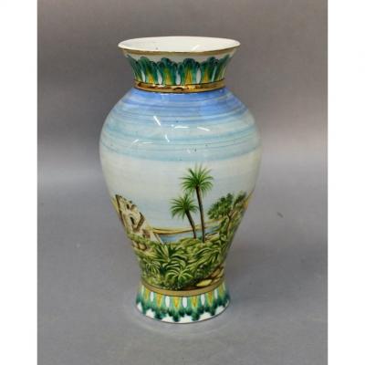 Oriental Earthenware Vase