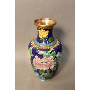 Vase Cloisonné Chinois Début XXème 