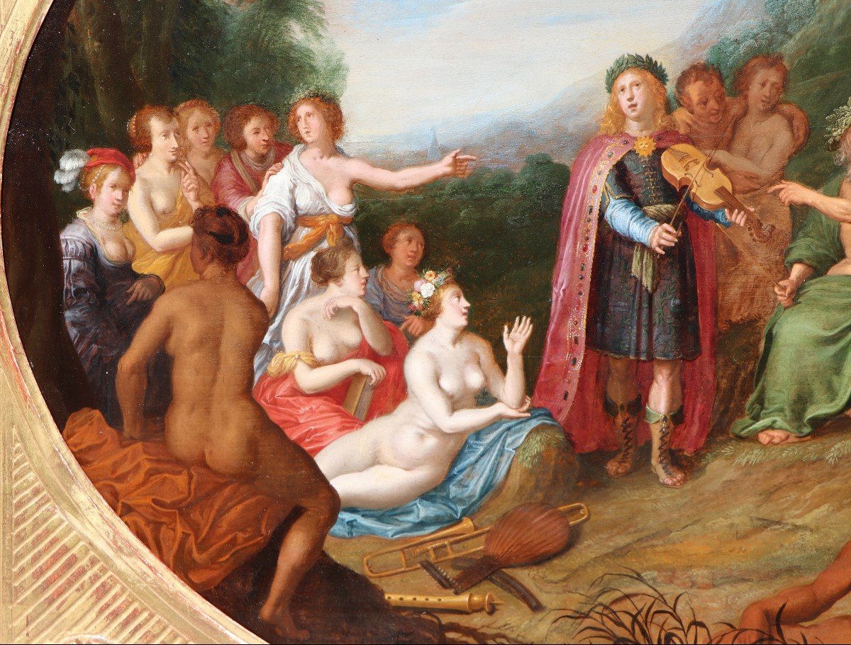 Adriaen Van Nieulandt (1587 - 1658), The Musical Contest Between Pan And Apollo-photo-6