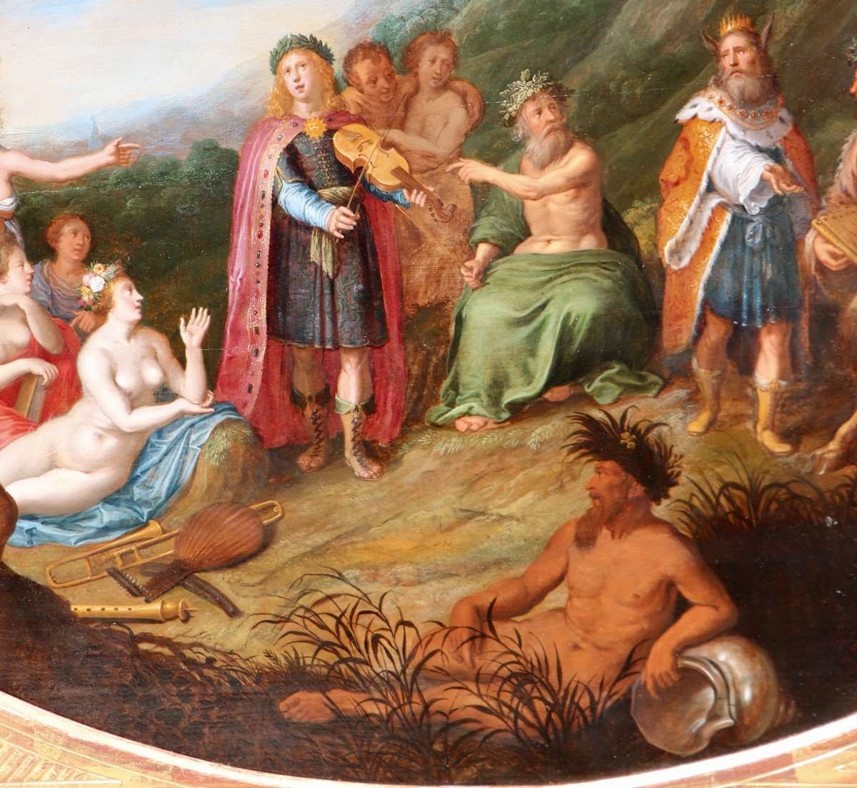 Adriaen Van Nieulandt (1587 - 1658), The Musical Contest Between Pan And Apollo-photo-7