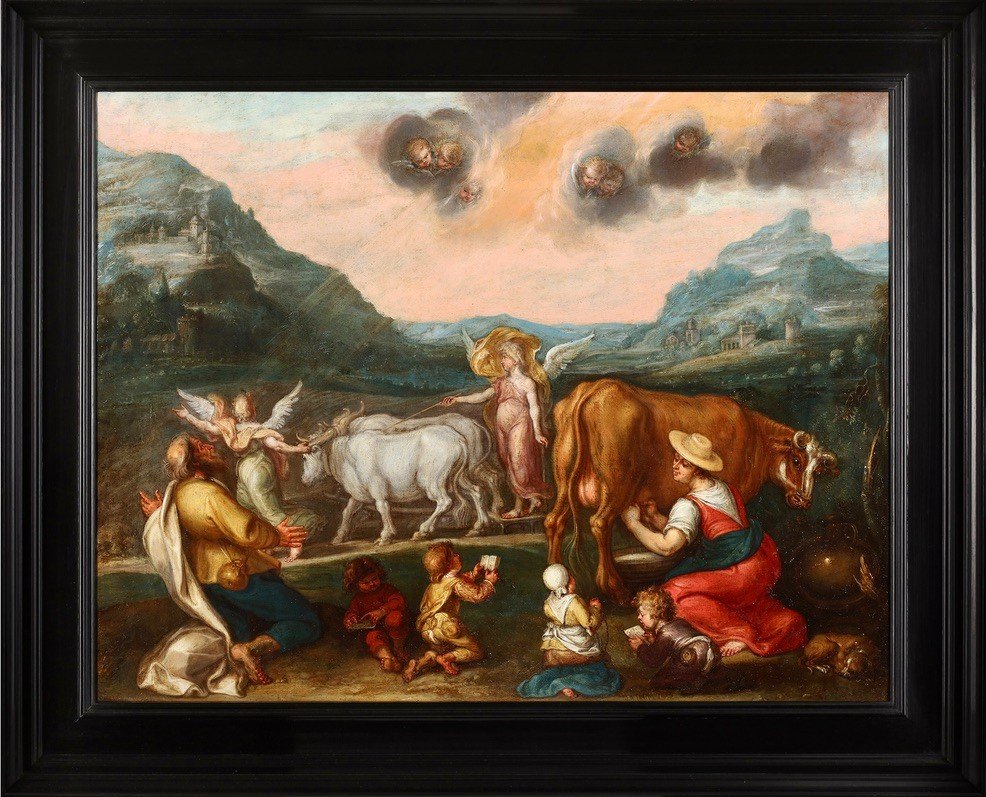 Simon De Vos (1603 - 1676), The Miracle Of Saint Isidore The Farmer