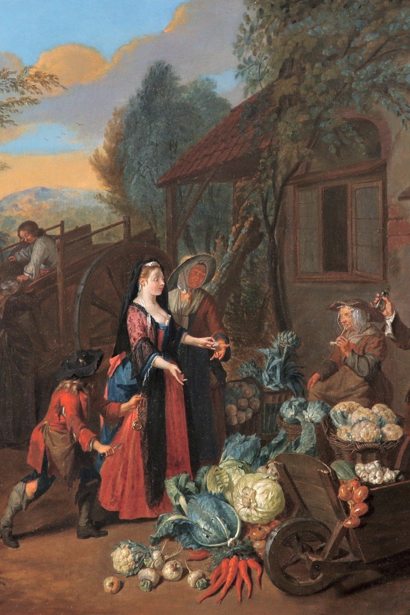 Joseph van Aken (vers 1699 - 1749), Un jeune bandit au marché-photo-3