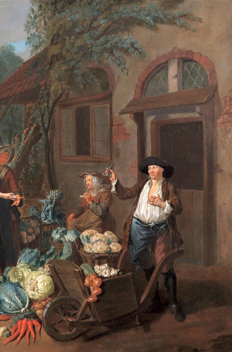 Joseph van Aken (vers 1699 - 1749), Un jeune bandit au marché-photo-4