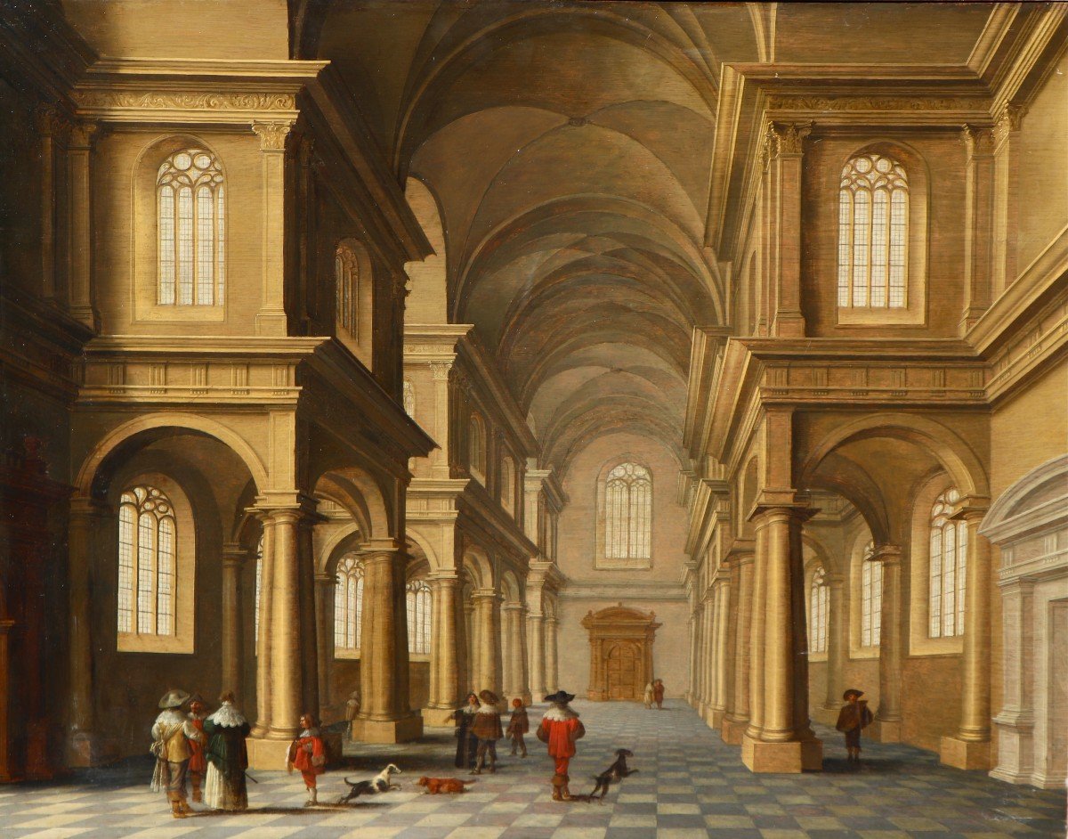 Jan Van Der Vucht And Anthonie Palamedesz., Church Interior-photo-1