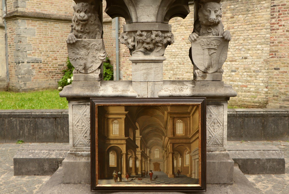 Jan Van Der Vucht And Anthonie Palamedesz., Church Interior-photo-7