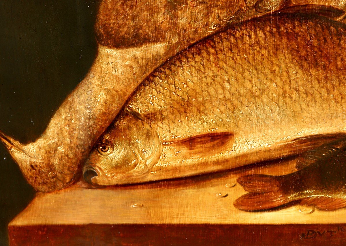 Pieter de Putter (vers 1600 - 1659), Nature morte de poissons-photo-6