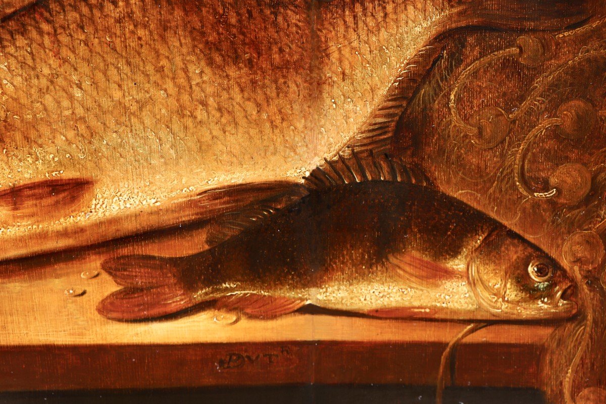 Pieter de Putter (vers 1600 - 1659), Nature morte de poissons-photo-7