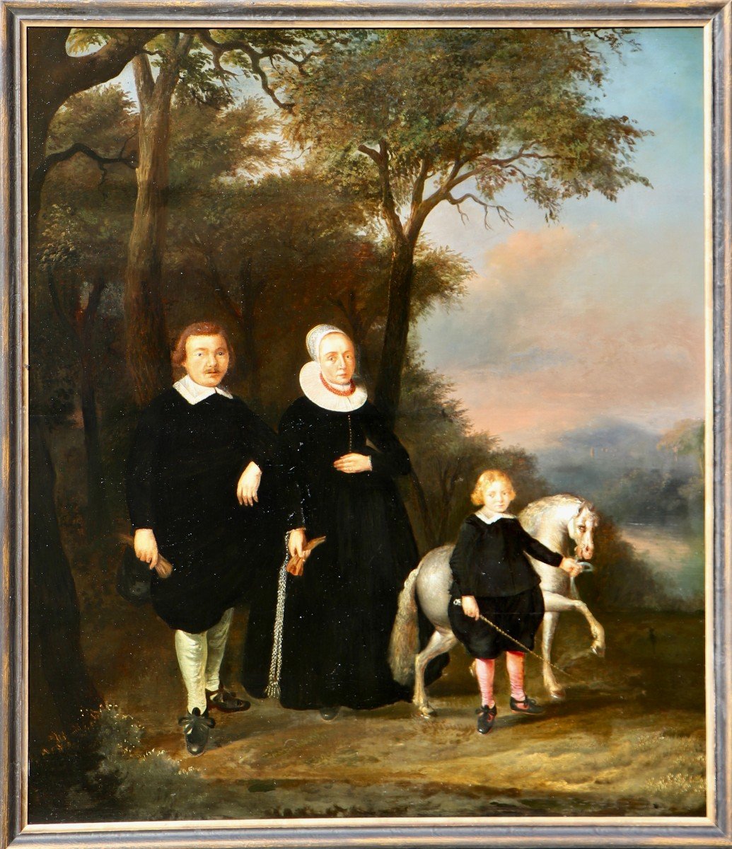 Attributed To Herman Doncker (1595 – Circa 1650/51), Family Portrait With A Small Pony