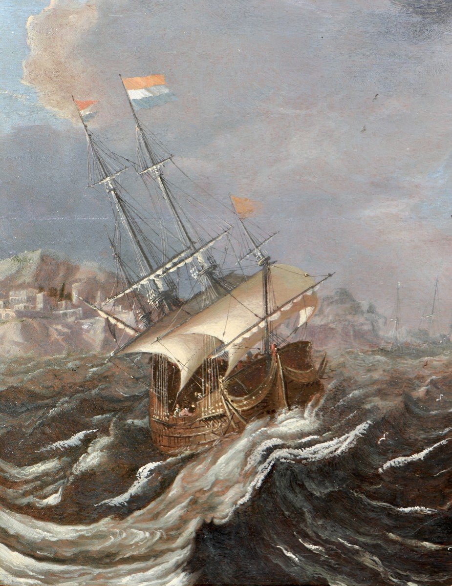 Andries Van Eertvelt (1590 - 1652), Ships In A Storm-photo-2