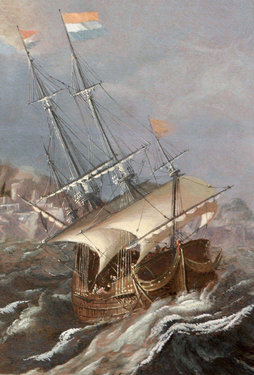 Andries Van Eertvelt (1590 - 1652), Ships In A Storm-photo-5