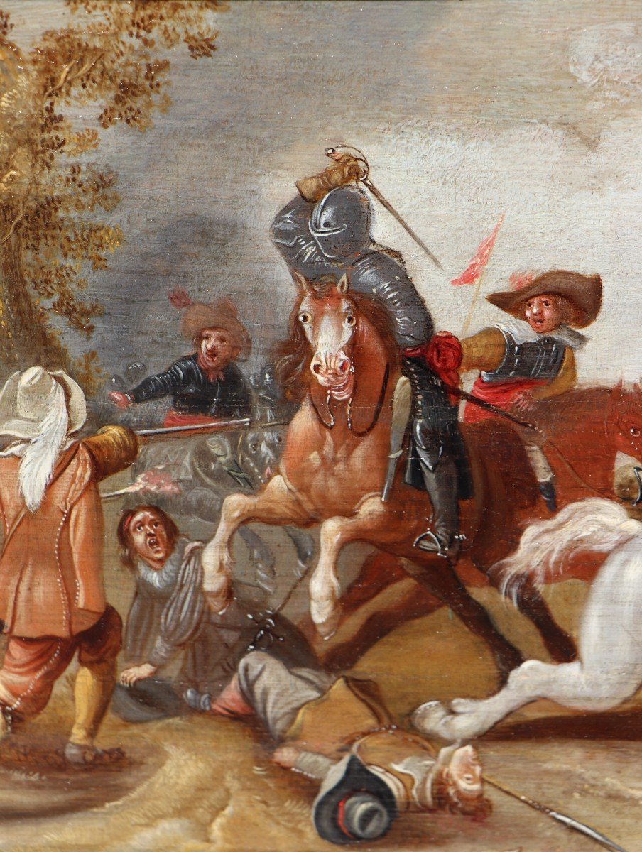 Jan Martsen de Jonge (vers 1609 - après 1647), Une scène de bataille-photo-3