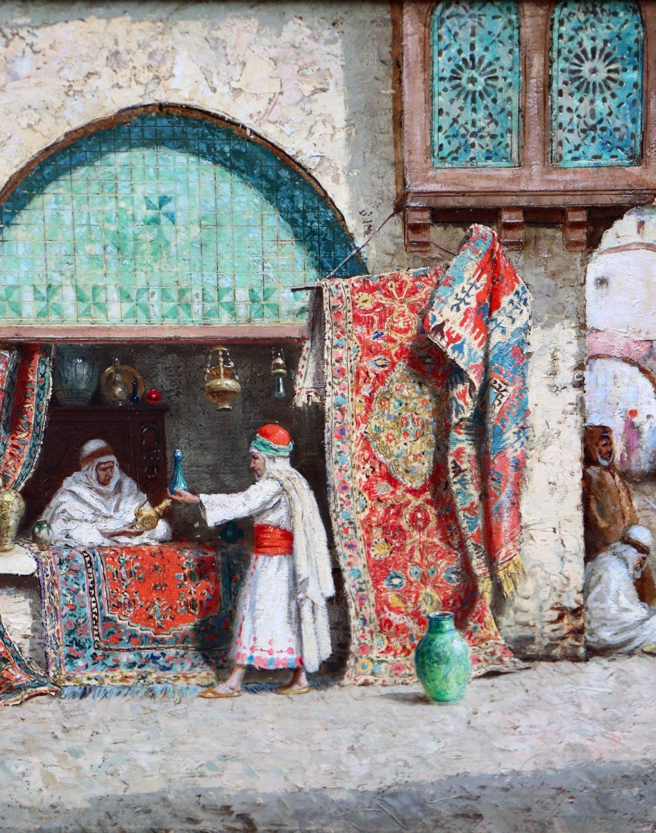 Addisson Thomas Millar (1860 - 1913), Une vue dans le Bazar d'Alger (1911)-photo-3