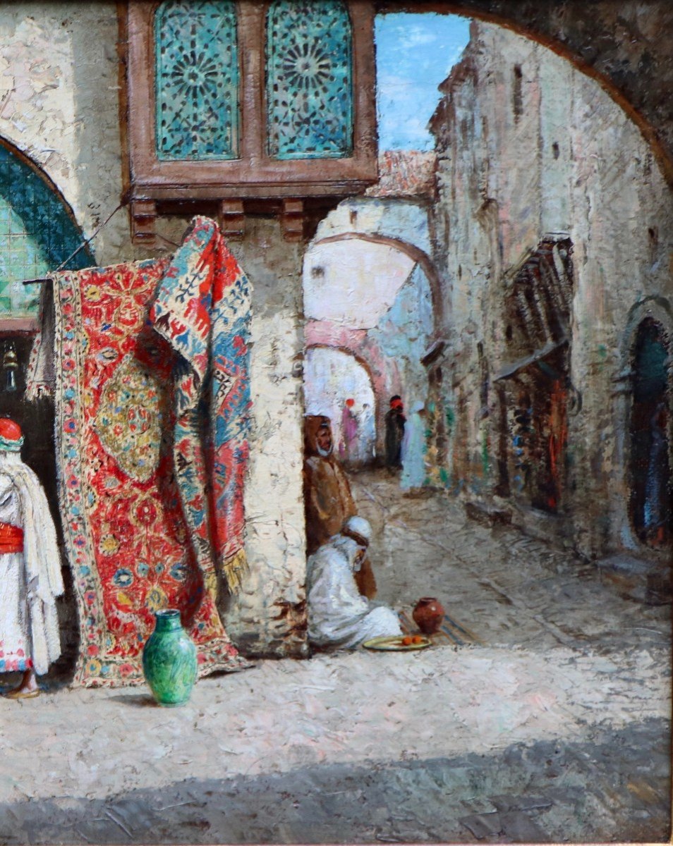 Addisson Thomas Millar (1860 - 1913), Une vue dans le Bazar d'Alger (1911)-photo-4