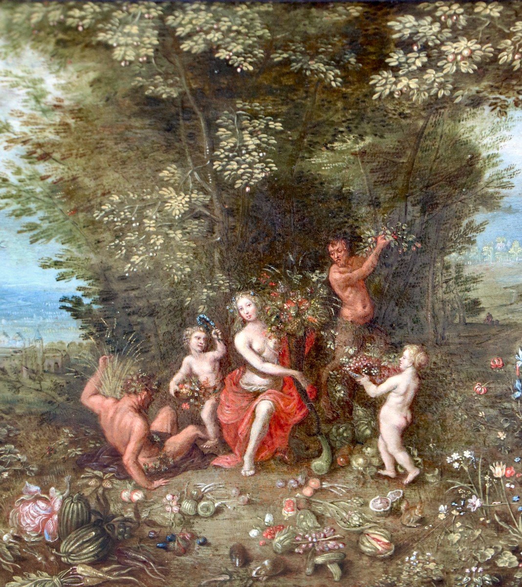 Attributed To Jan Van Kessel The Elder (1626 - 1679), Allegory Of The Earth-photo-3