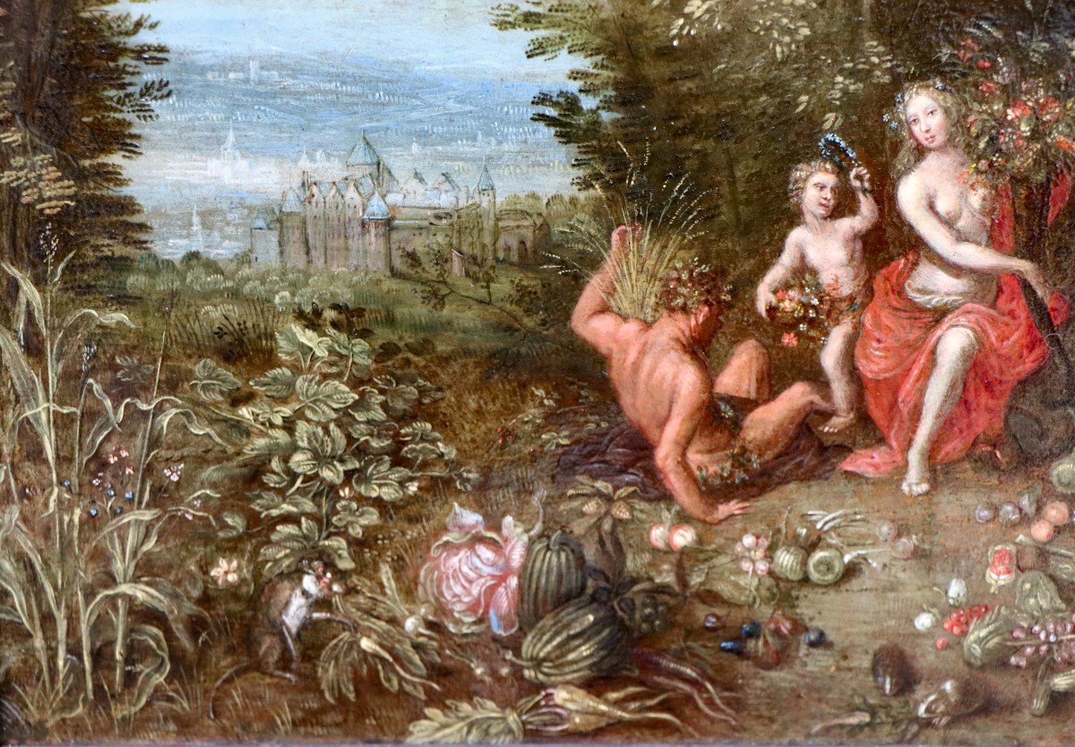 Attributed To Jan Van Kessel The Elder (1626 - 1679), Allegory Of The Earth-photo-5