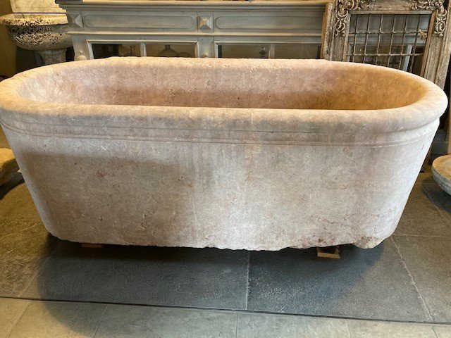 Pink Marble Bathtub