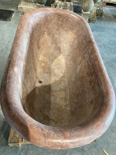 Italian Macchiavecchia Marble Bathtub-photo-3