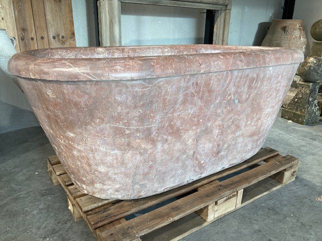 Italian Macchiavecchia Marble Bathtub