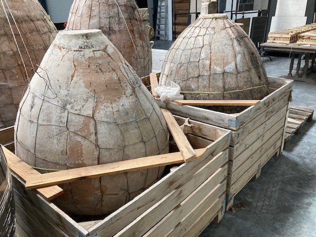 Spanish Iron Wired Terracotta Jars, 19th Century-photo-1