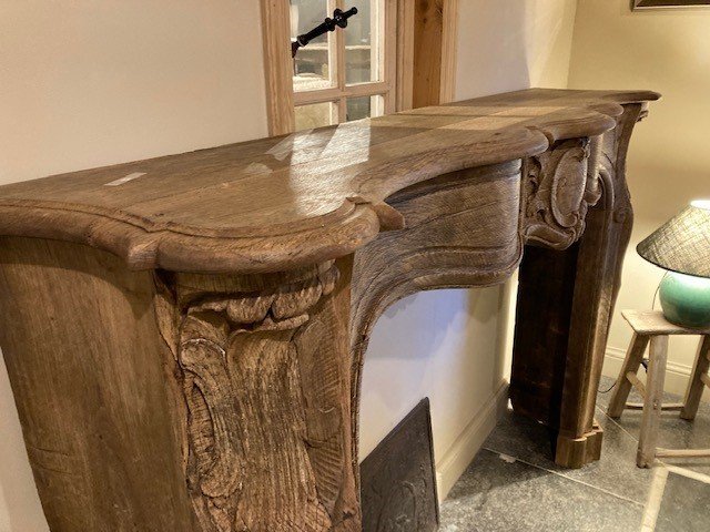 Oak Wood Regency Fireplace, 18th Century-photo-3