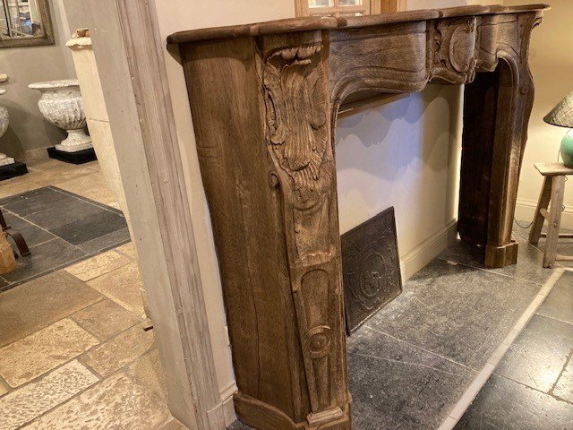 Oak Wood Regency Fireplace, 18th Century-photo-5