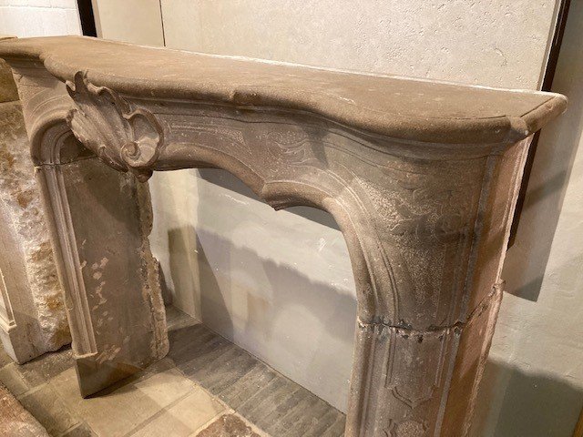 Regency Fireplace In French Sandstone, Early 19th Century-photo-3