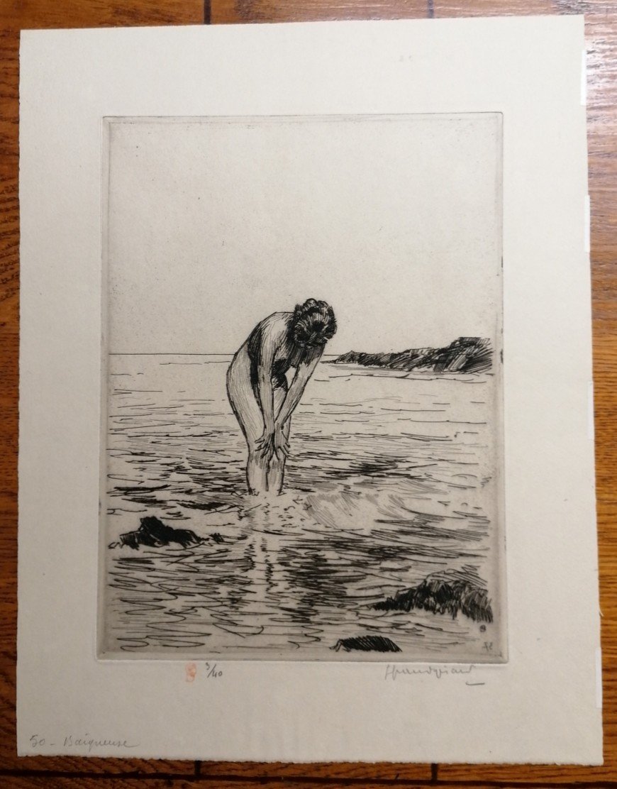 M. Grandgerard – Etching – 20th Century Engraving – No. 50 – Edition No. 3 Of 40 Copies