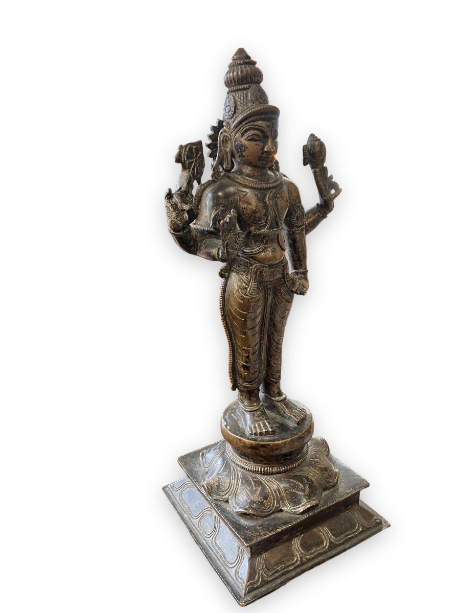 Bronze Indien Parvati Fin XIXeme Début XXeme-photo-2