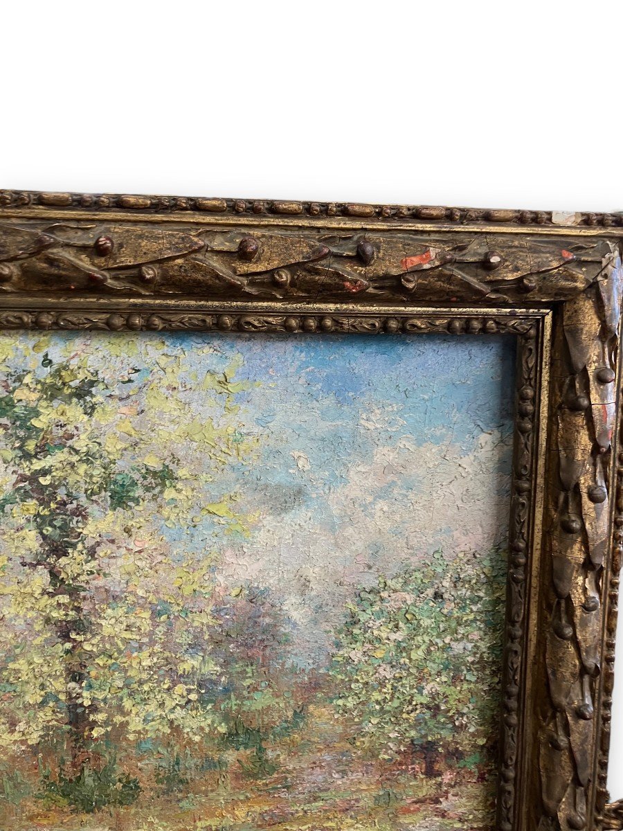 Impressionist Landscape Painting Oil On Canvas Signed Henri Landelle-photo-6