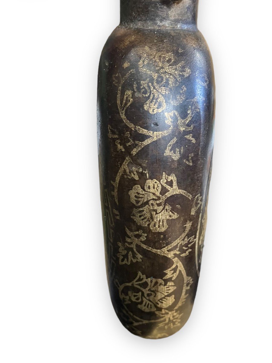 Ancien Chauffe-main Chinois En Bronze époque XIXeme bouillote-photo-3