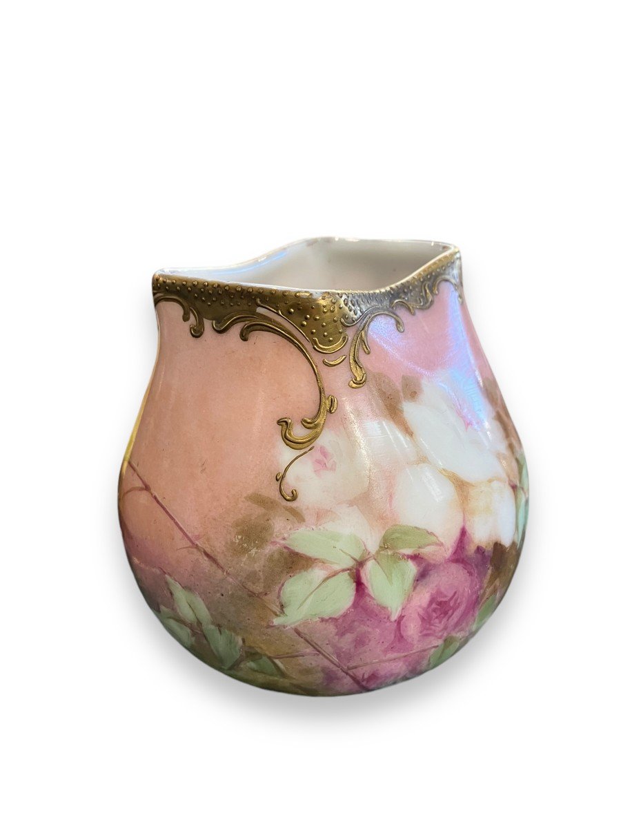 XIXth Century Painted And Gilded Porcelain Vase-photo-8