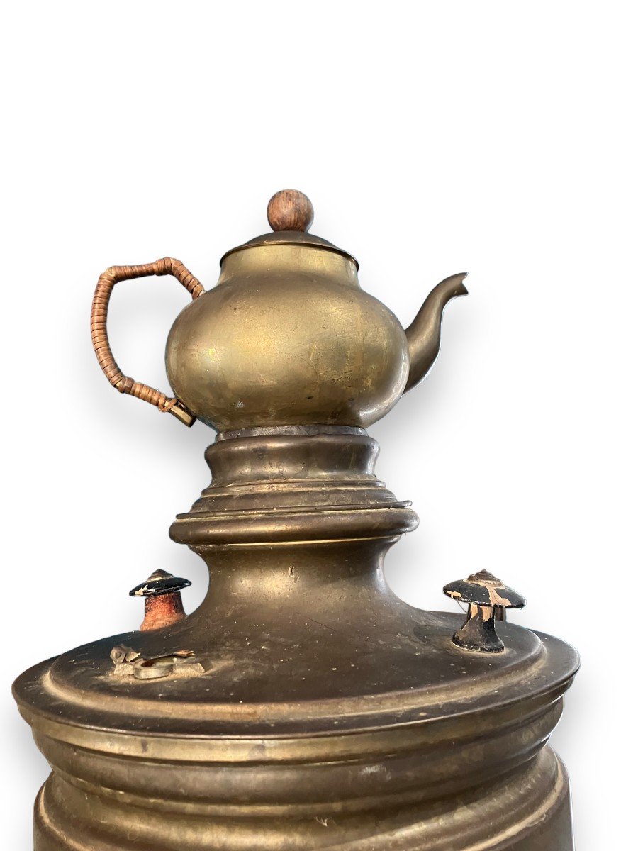 Important Russian Brass Samovar-photo-6