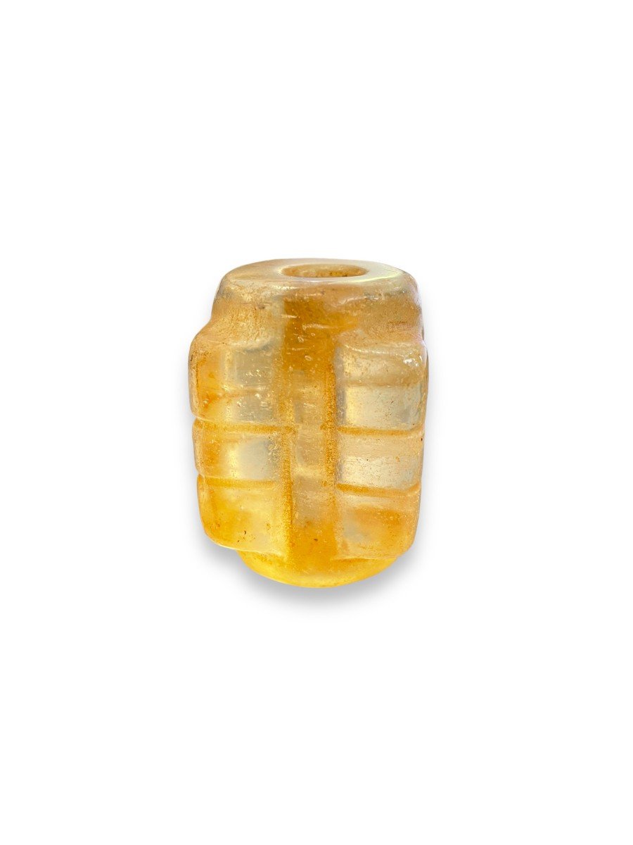 Vase Cong En Cristal De Quartz Jaune-photo-8