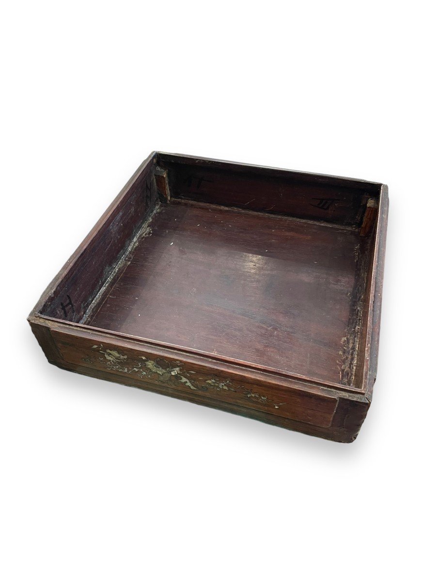 Important Box In Mother Of Pearl And Rosewood Indochina XIXth-photo-2