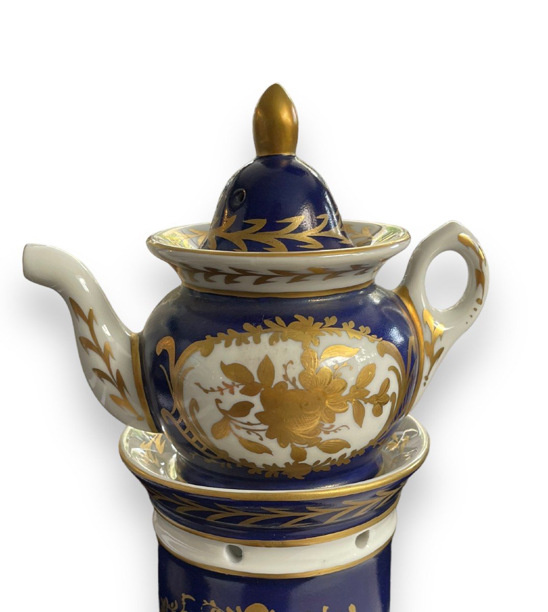 Tisanière XIXeme En Porcelaine De Limoges Par Demartial & Taillandier-photo-4